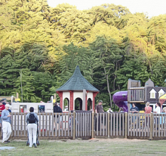 It took a whole village to build this playground