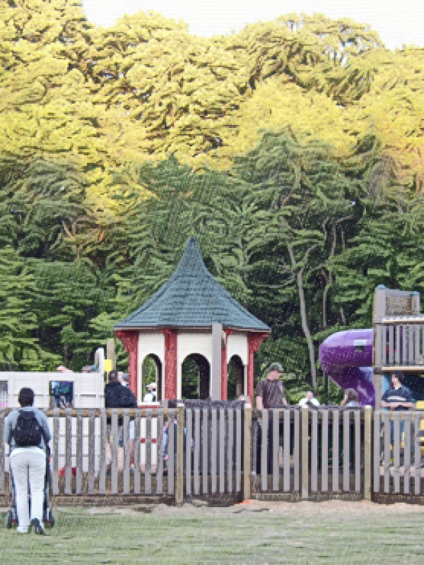 It took a whole village to build this playground