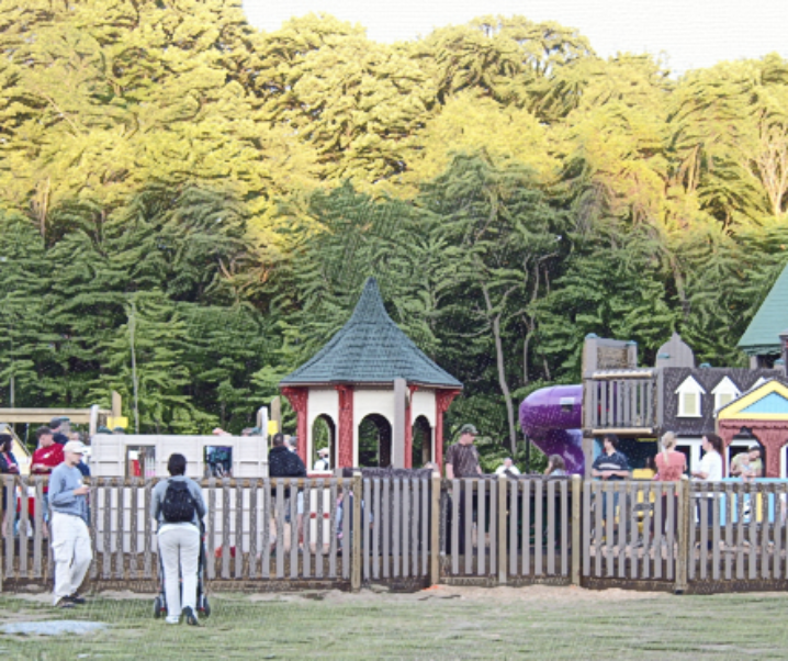 It took a whole village to build this playground